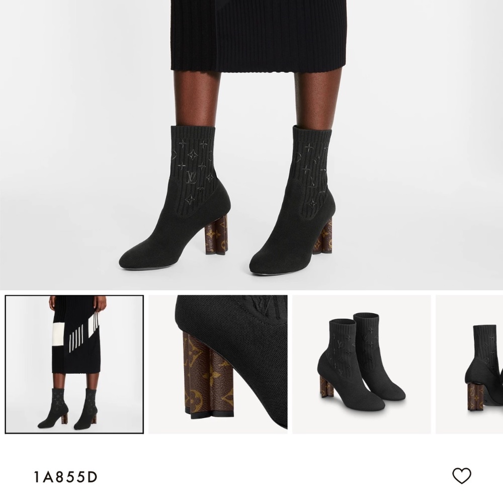 LOUIS VUITTON SILHOUETTE ANKLE. BOOTS